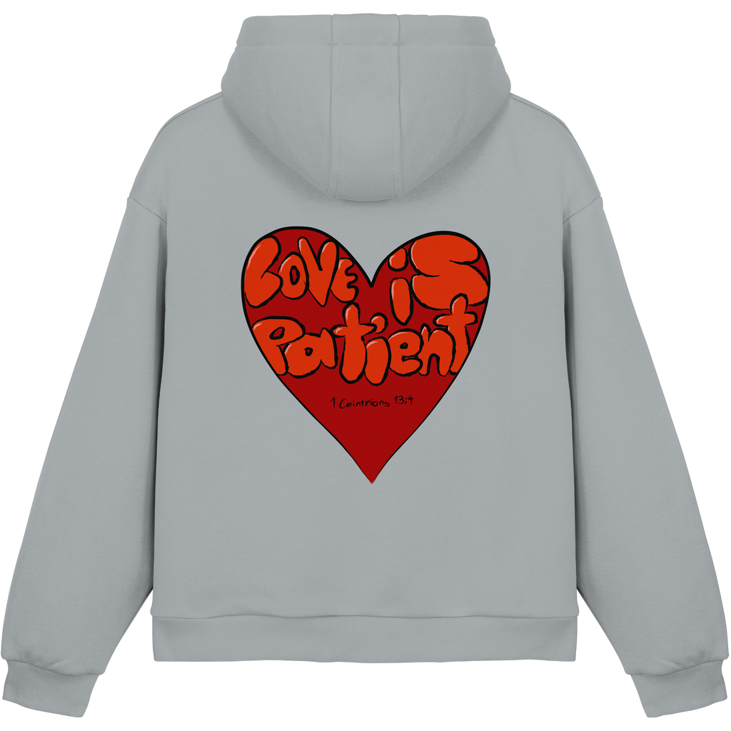 Love is Patient - Fluffy Boxcut Hoodie
