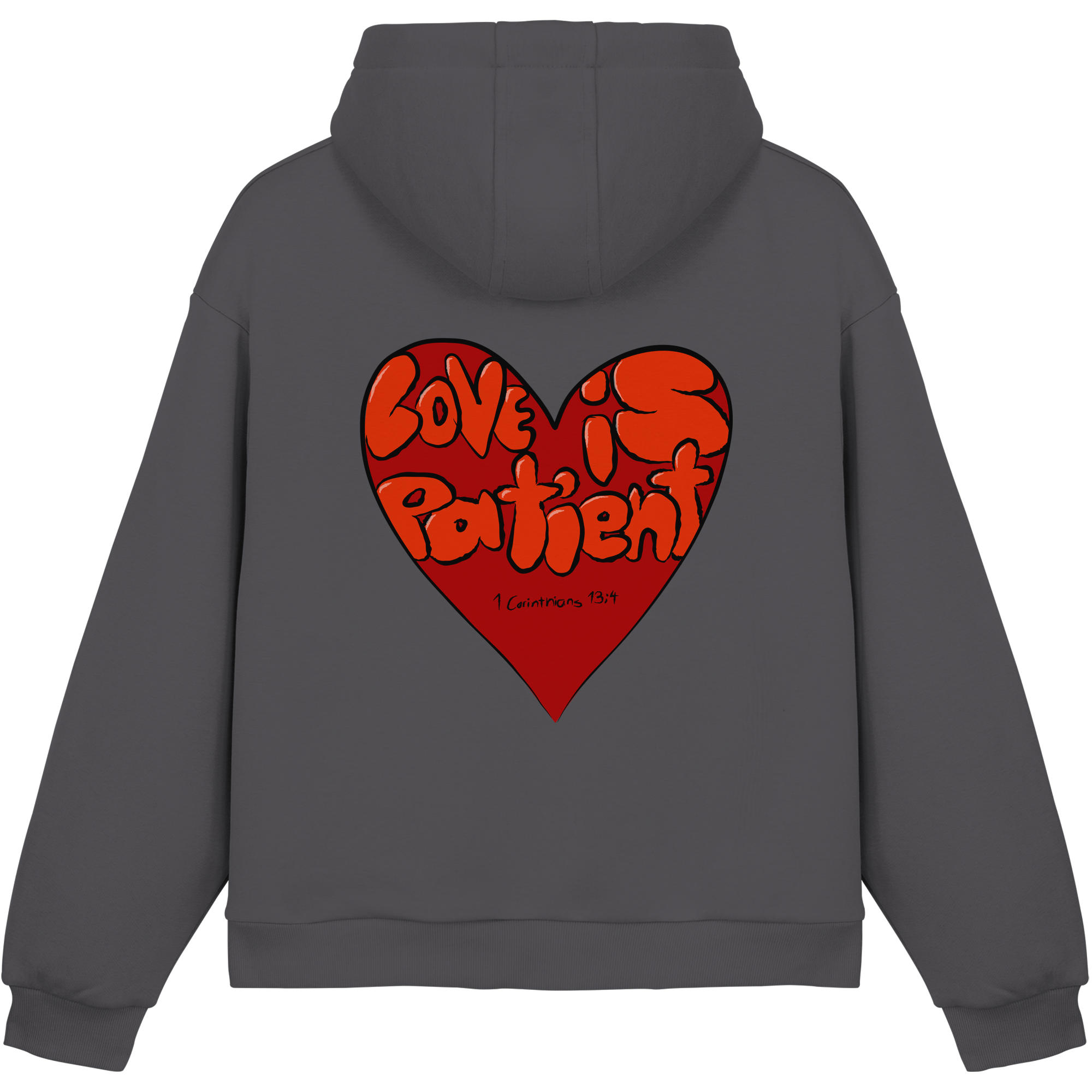 Love is Patient - Fluffy Boxcut Hoodie