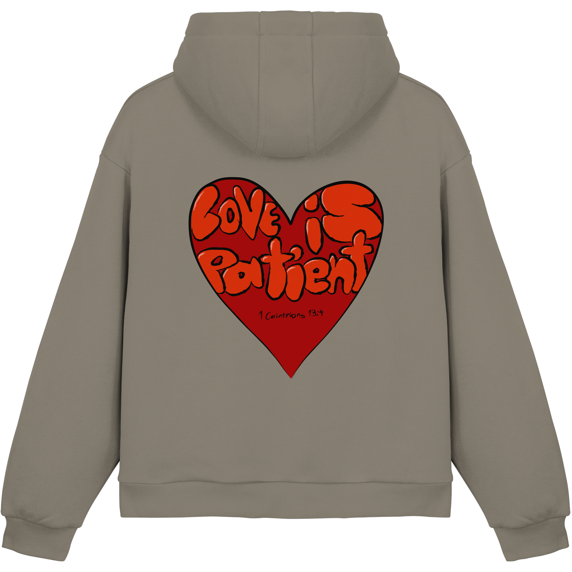 Love is Patient - Fluffy Boxcut Hoodie