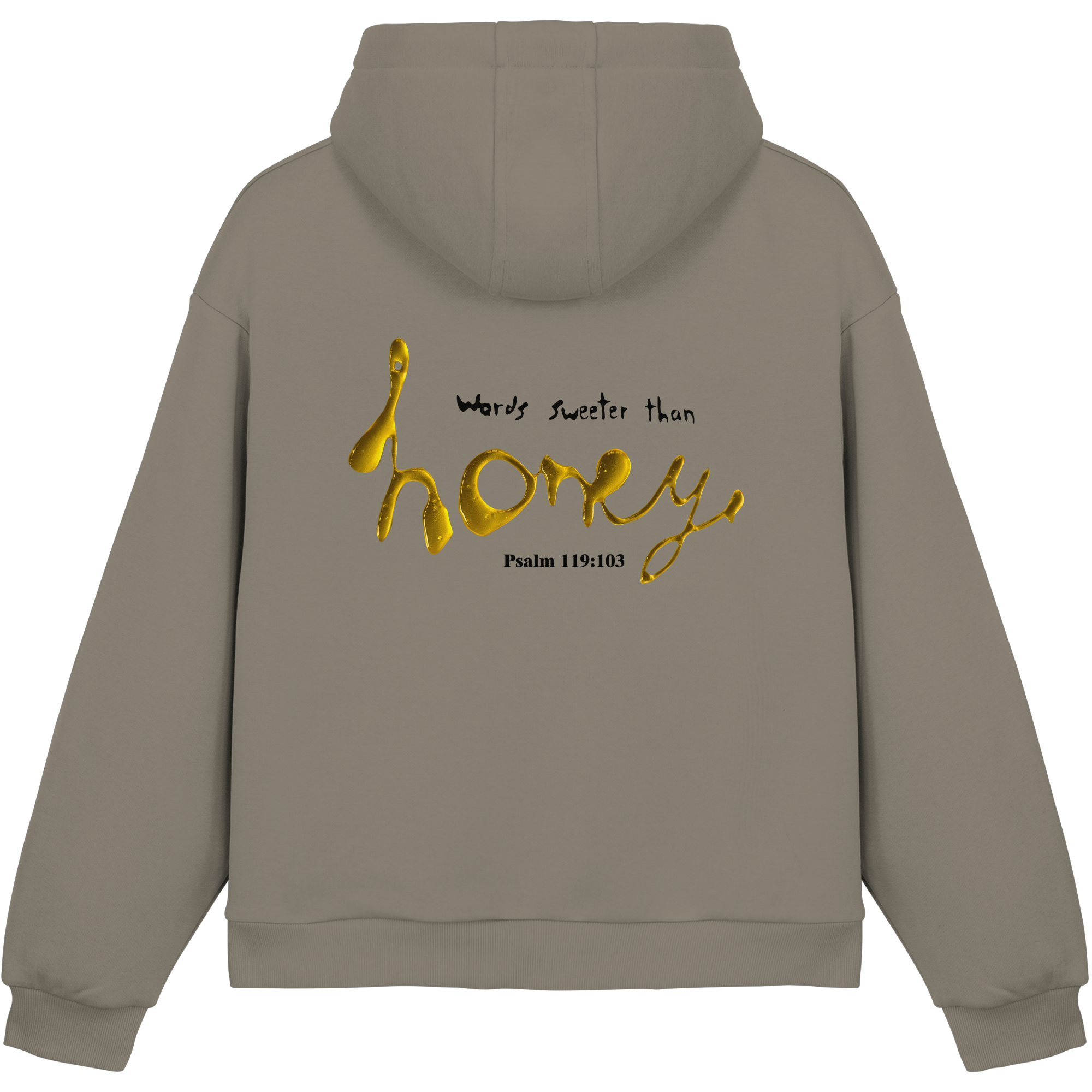 Words sweeter than Honey - Fluffy Boxcut Hoodie