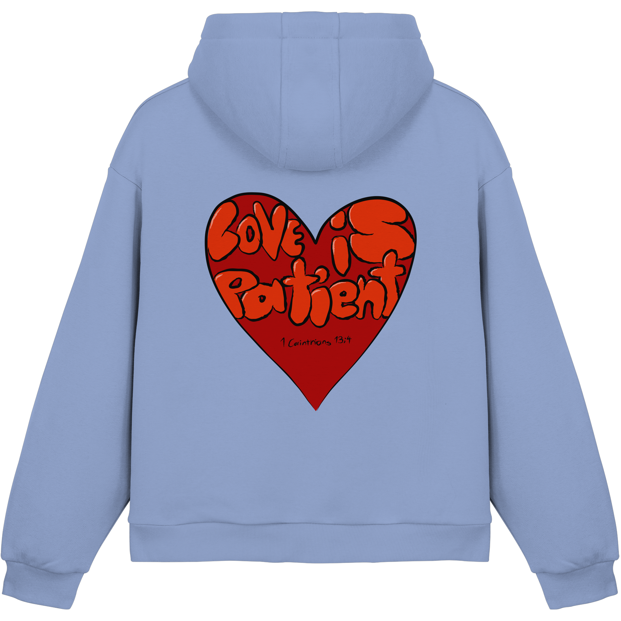 Love is Patient - Fluffy Boxcut Hoodie