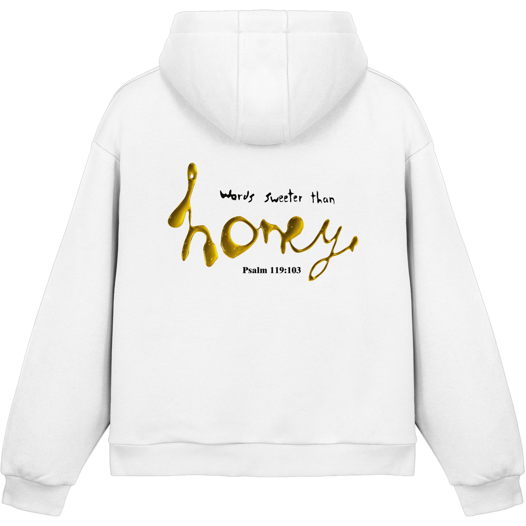 Words sweeter than Honey - Fluffy Boxcut Hoodie