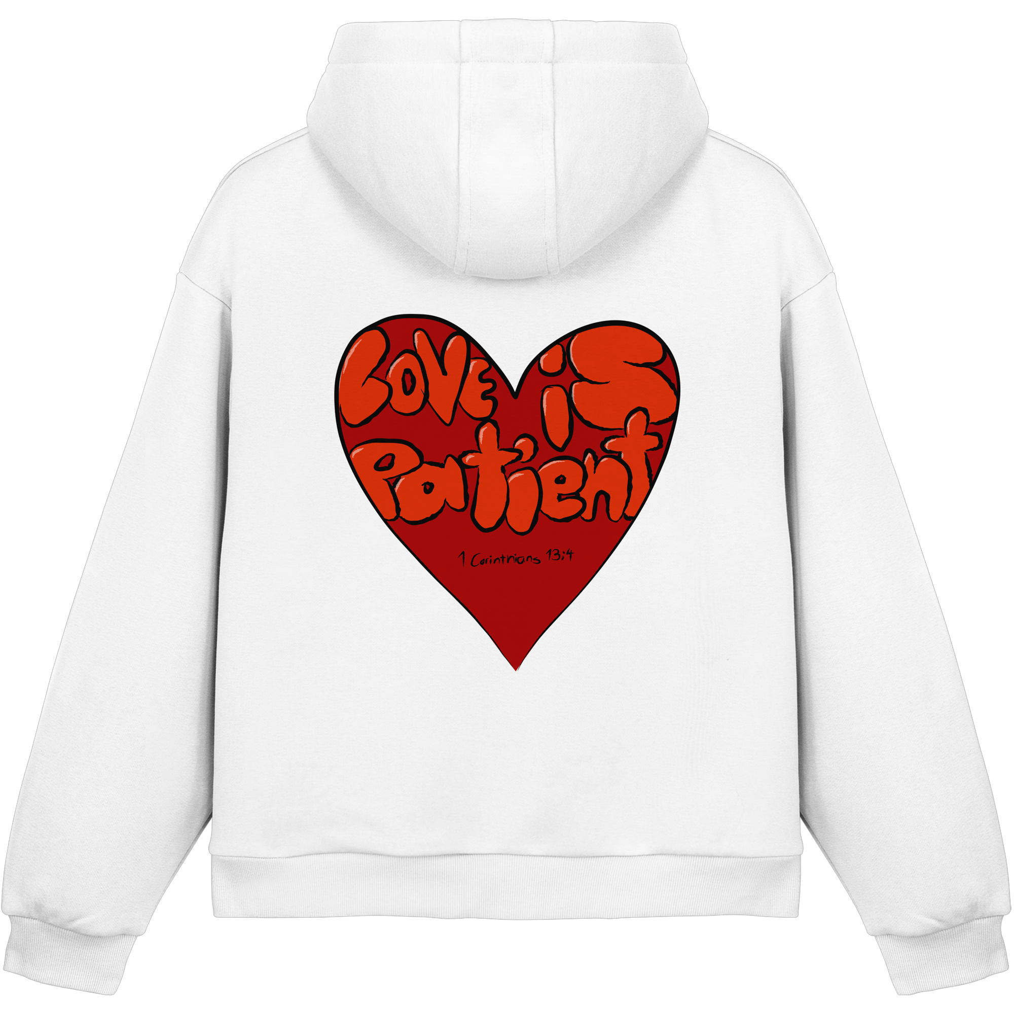 Love is Patient - Fluffy Boxcut Hoodie