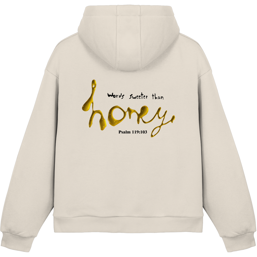 Words sweeter than Honey - Fluffy Boxcut Hoodie