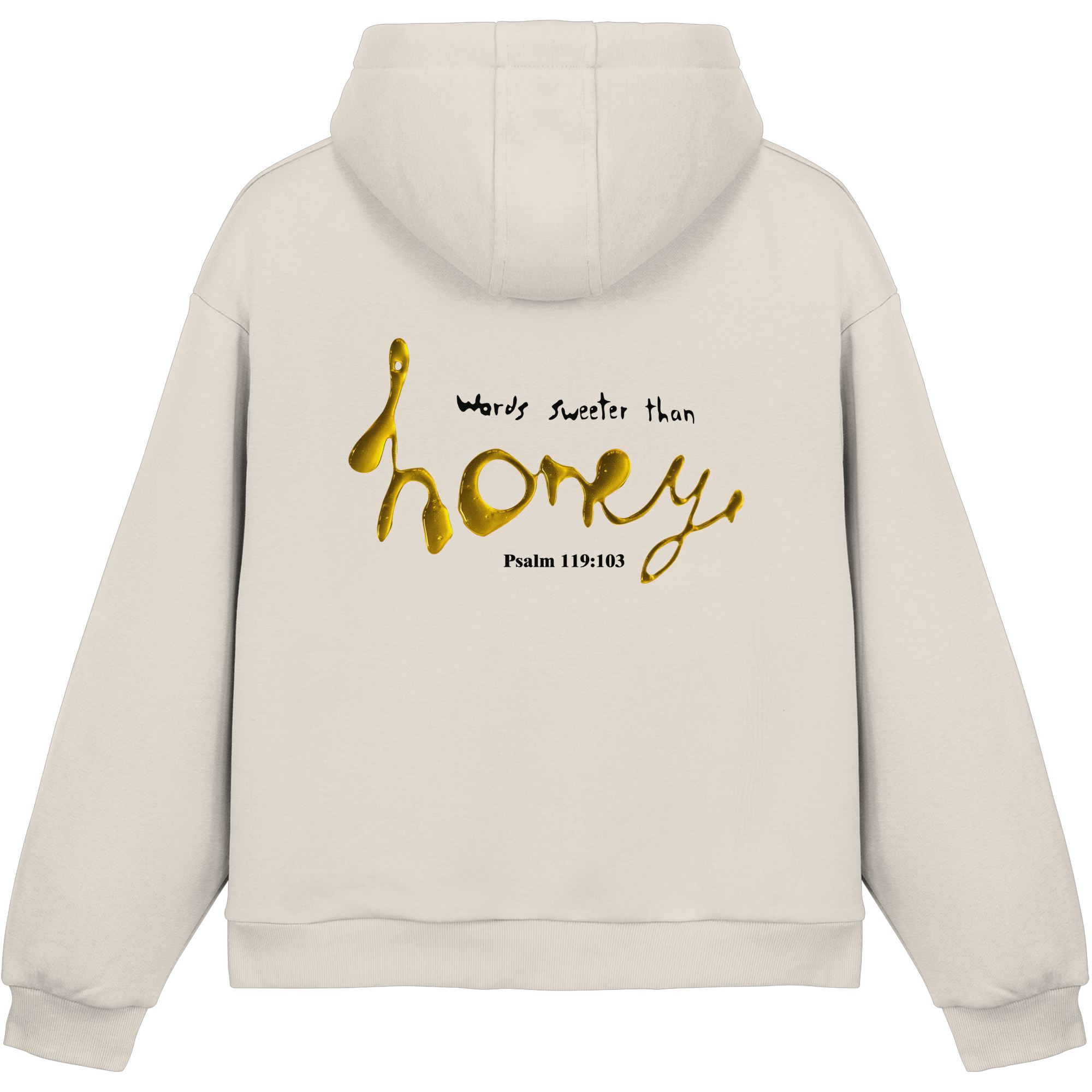 Words sweeter than Honey - Fluffy Boxcut Hoodie