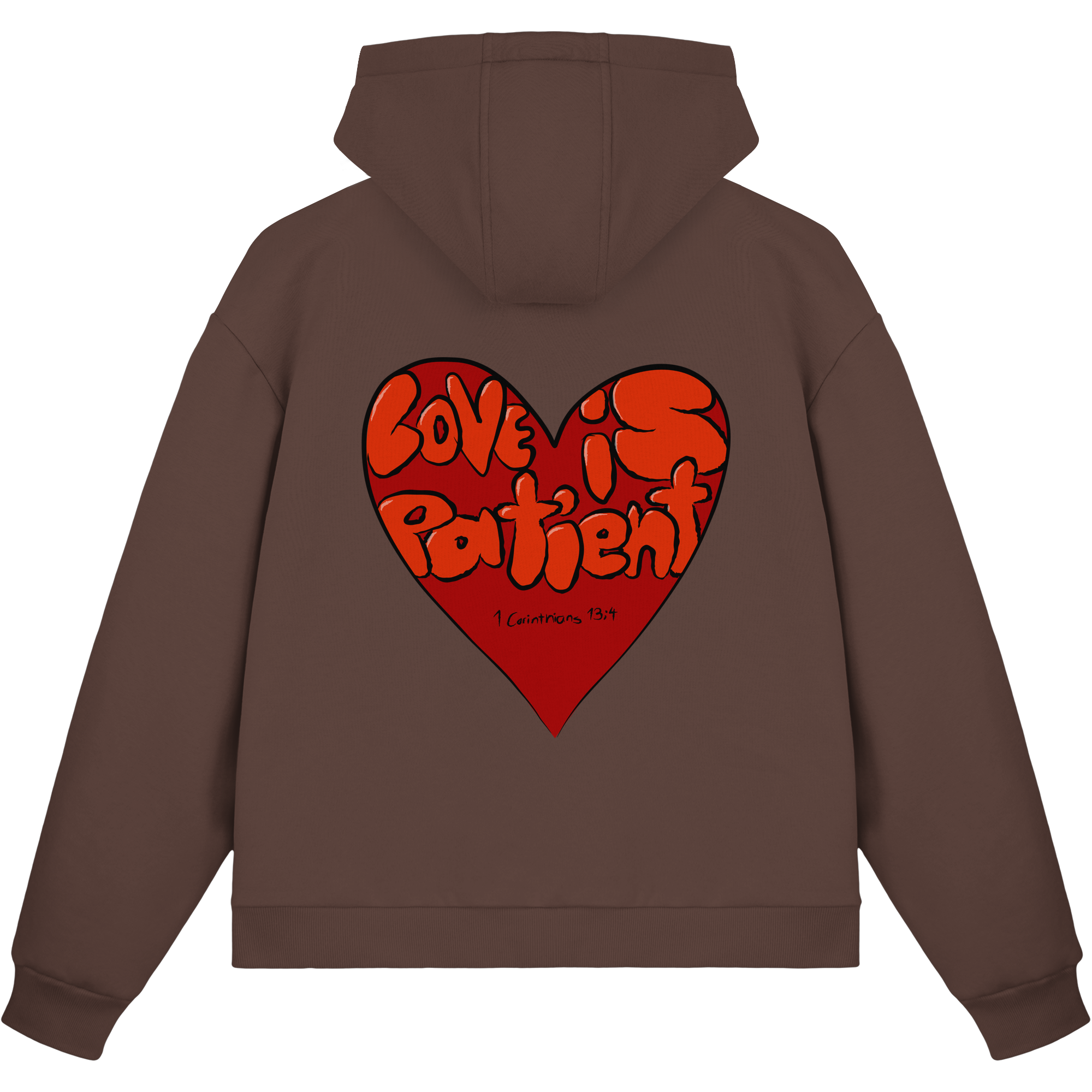 Love is Patient - Fluffy Boxcut Zipper