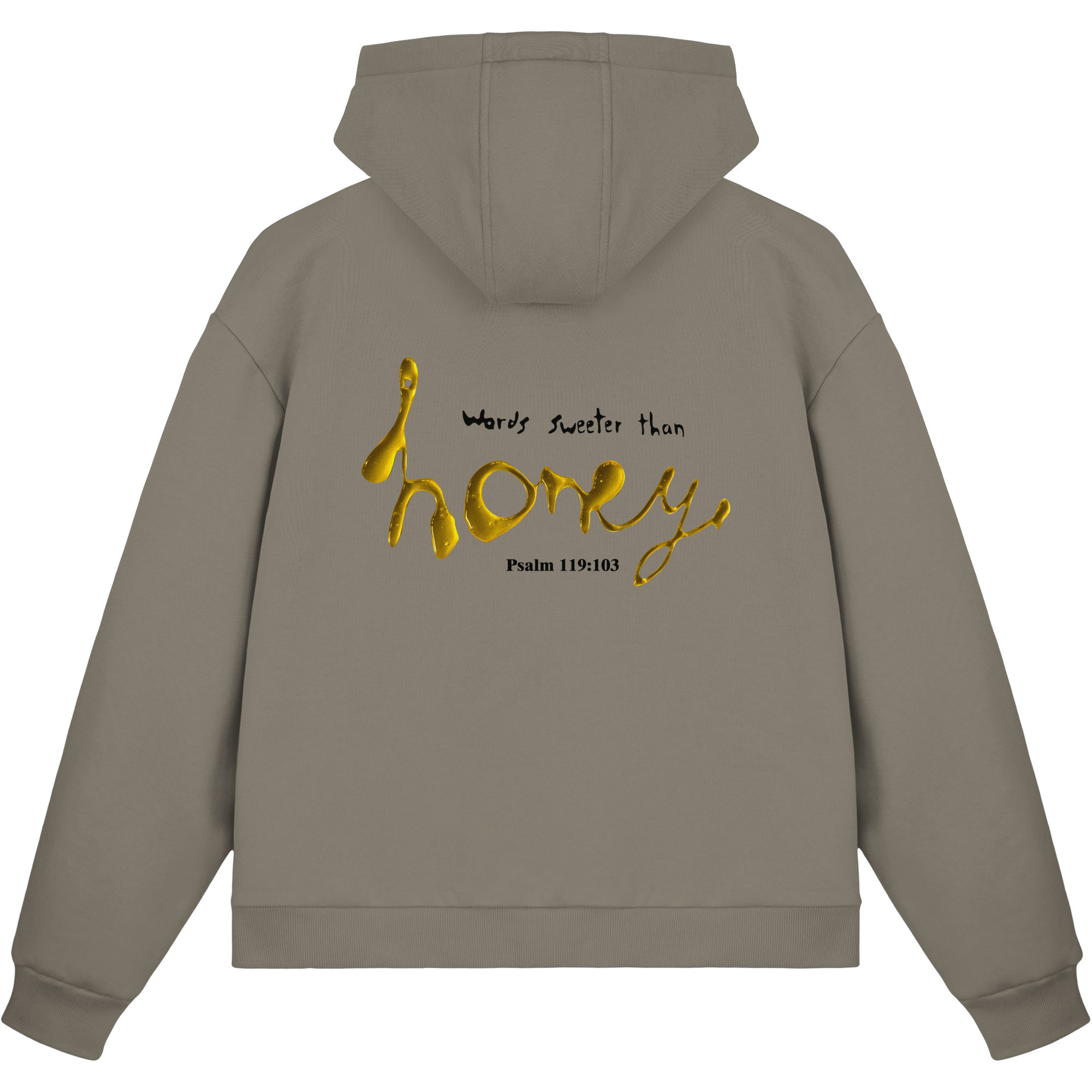 Words sweeter than Honey - Fluffy Boxcut Zipper