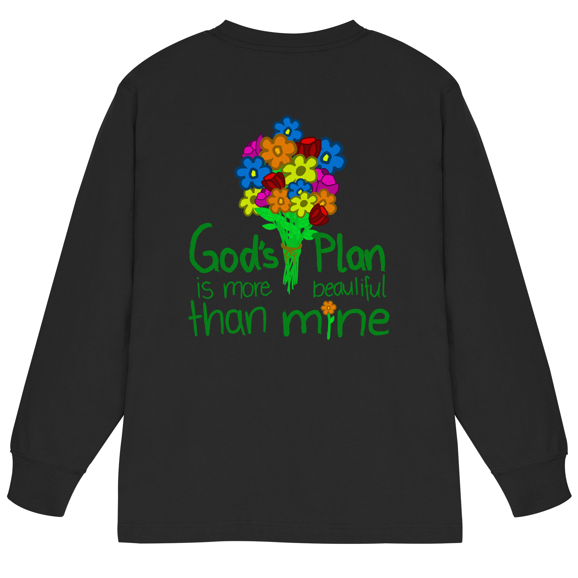 Trust in Gods Plan - Organic Heavy Oversized Longsleeve T-Shirt