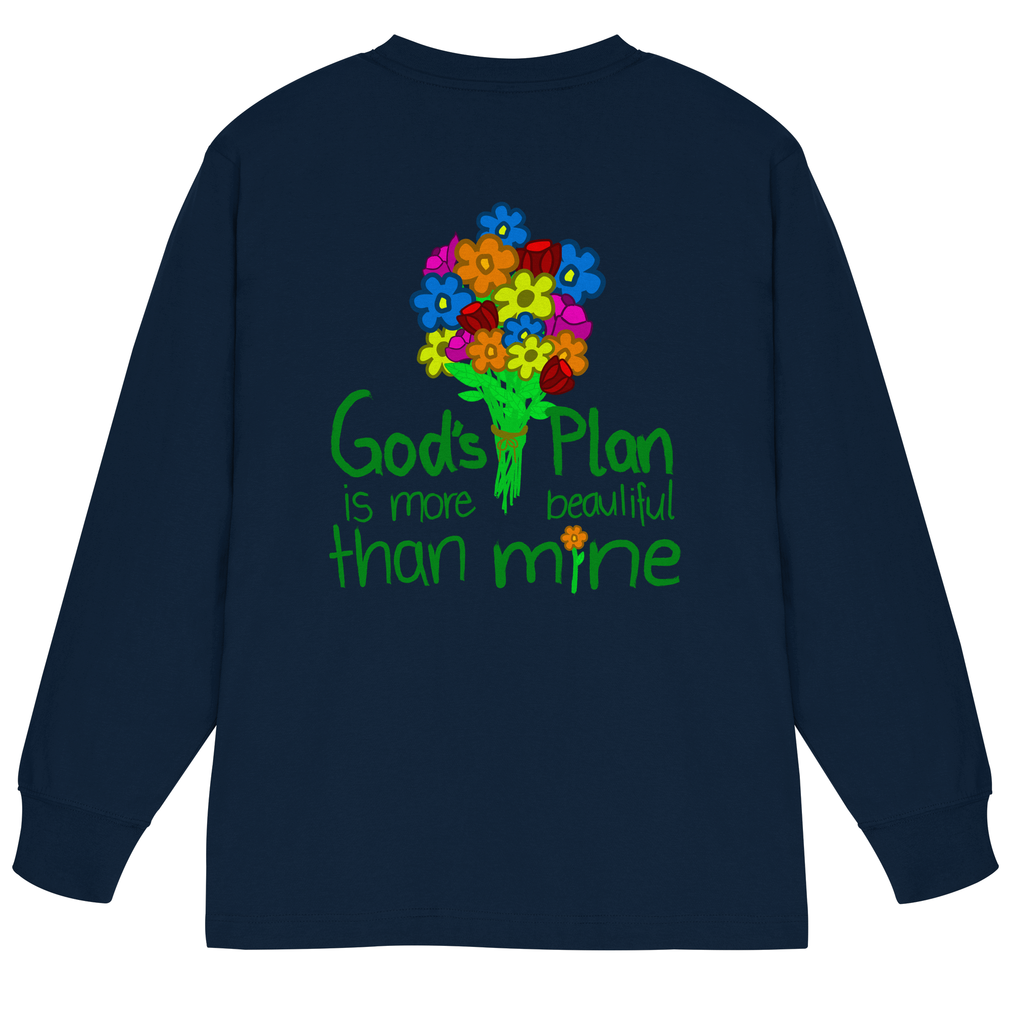 Trust in Gods Plan - Organic Heavy Oversized Longsleeve T-Shirt