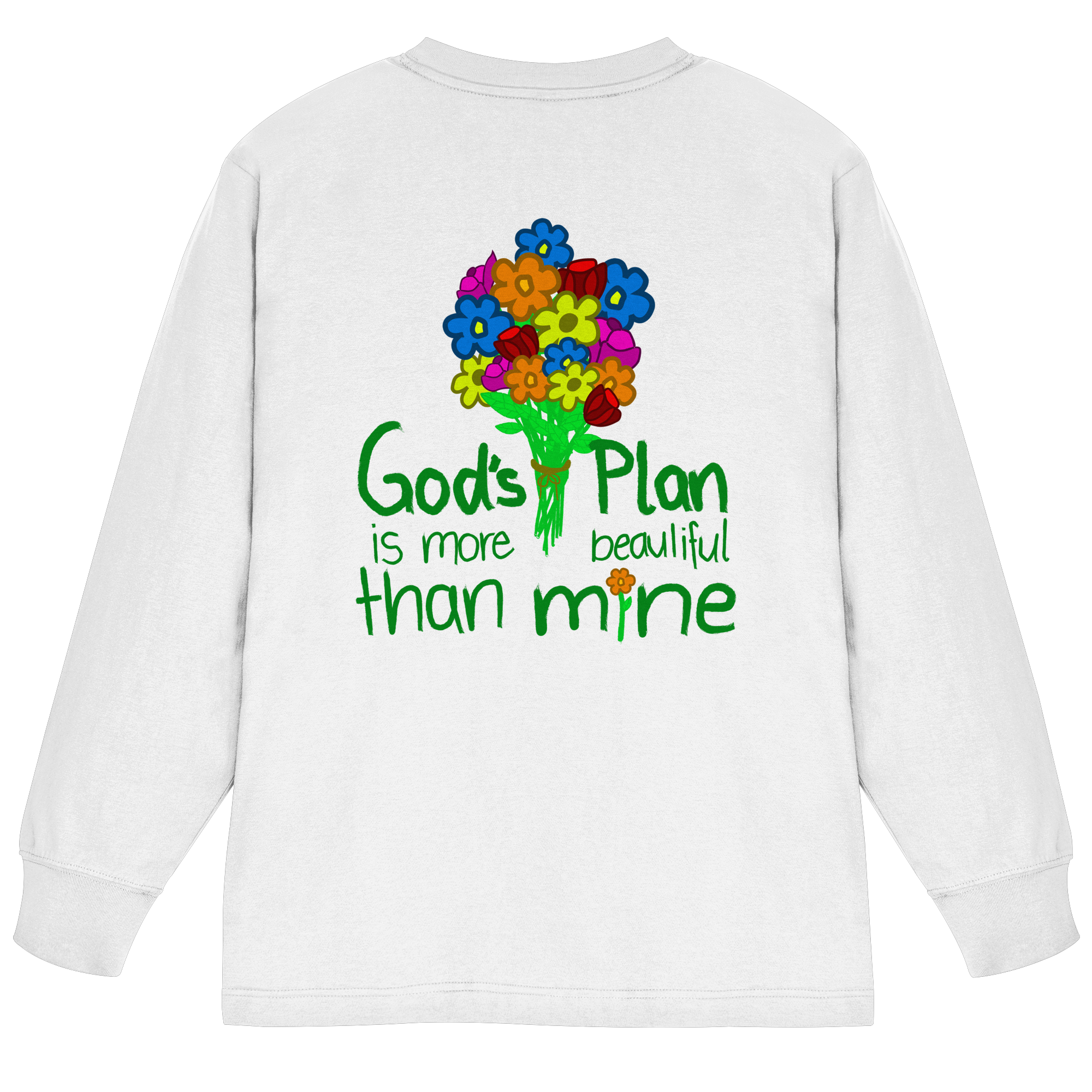 Trust in Gods Plan - Organic Heavy Oversized Longsleeve T-Shirt
