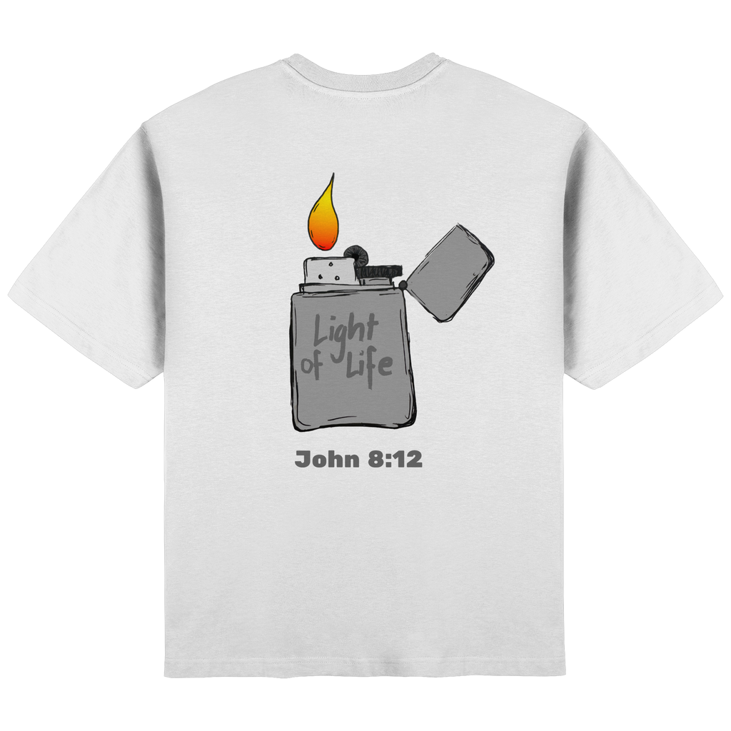 Jesus is the light of life - Streetwear Oversized T-Shirt