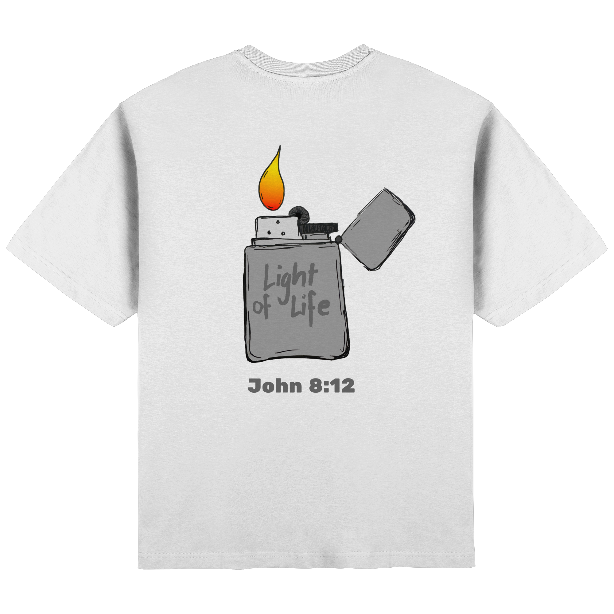 Jesus is the light of life - Streetwear Oversized T-Shirt
