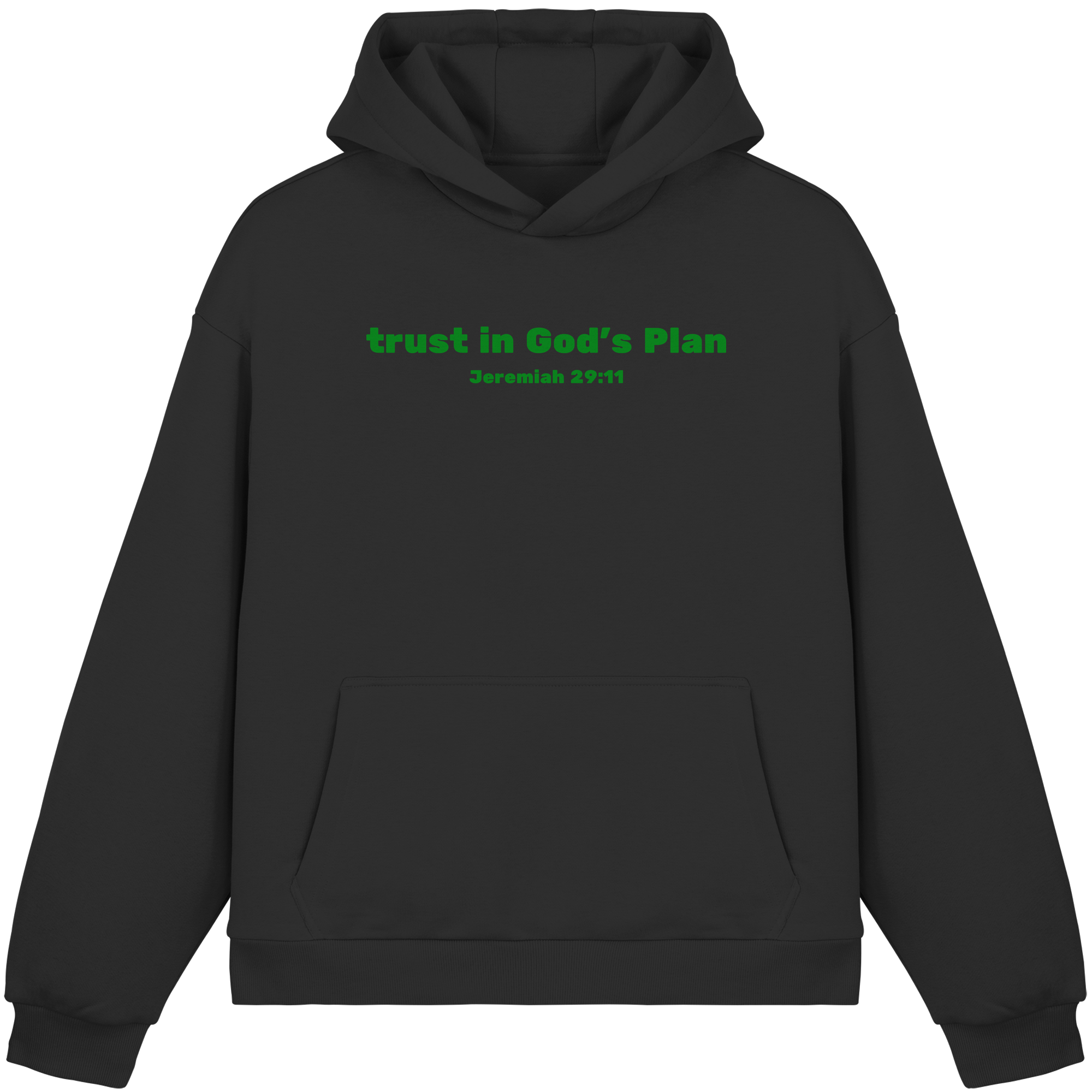Trust in Gods Plan - Fluffy Boxcut Hoodie