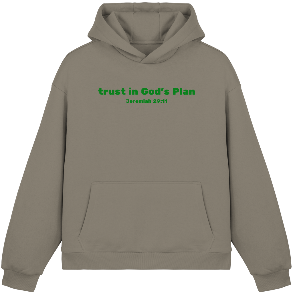 Trust in Gods Plan - Fluffy Boxcut Hoodie