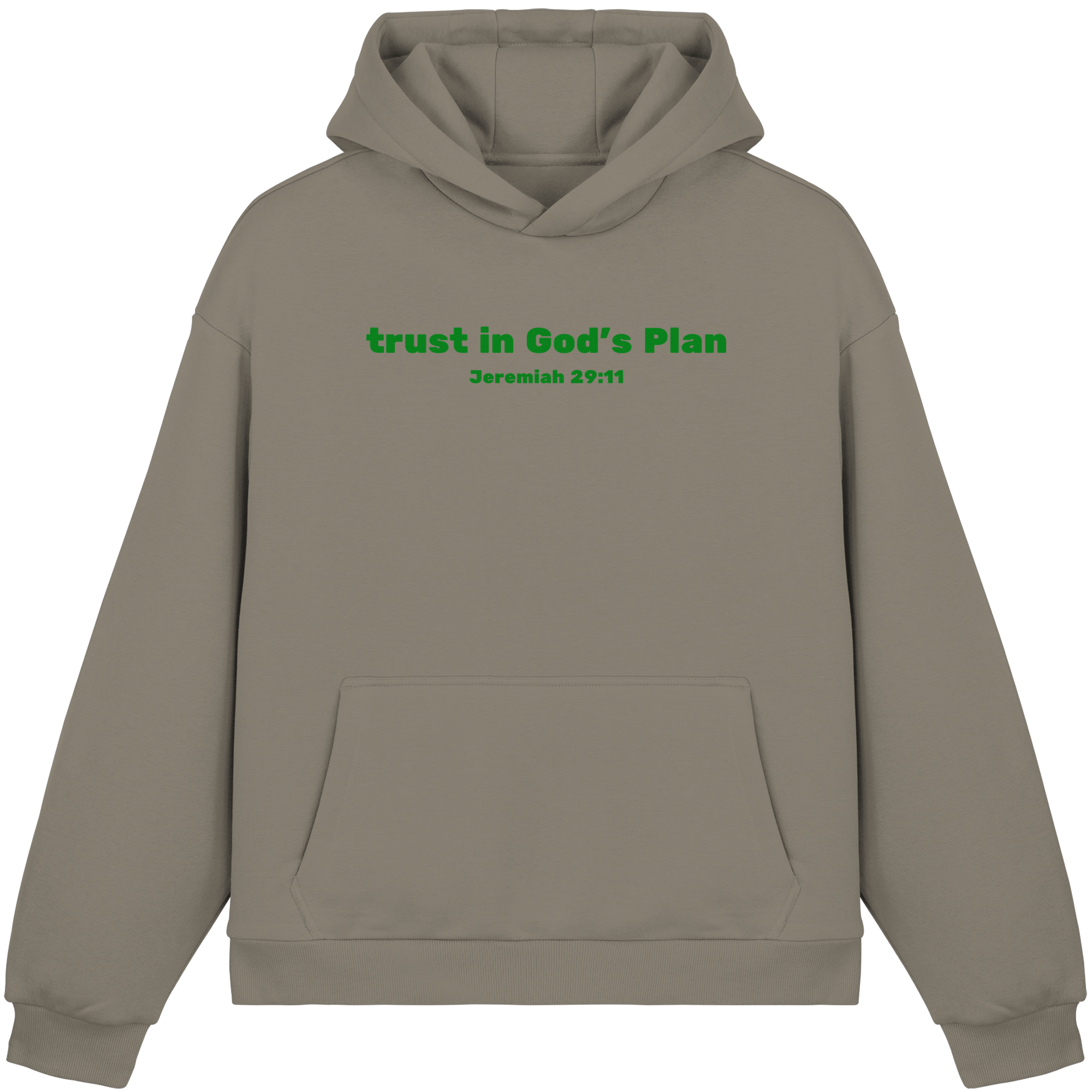Trust in Gods Plan - Fluffy Boxcut Hoodie
