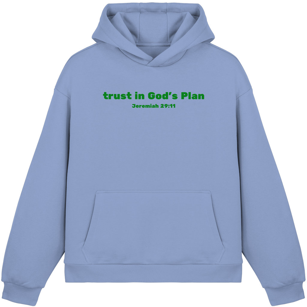 Trust in Gods Plan - Fluffy Boxcut Hoodie