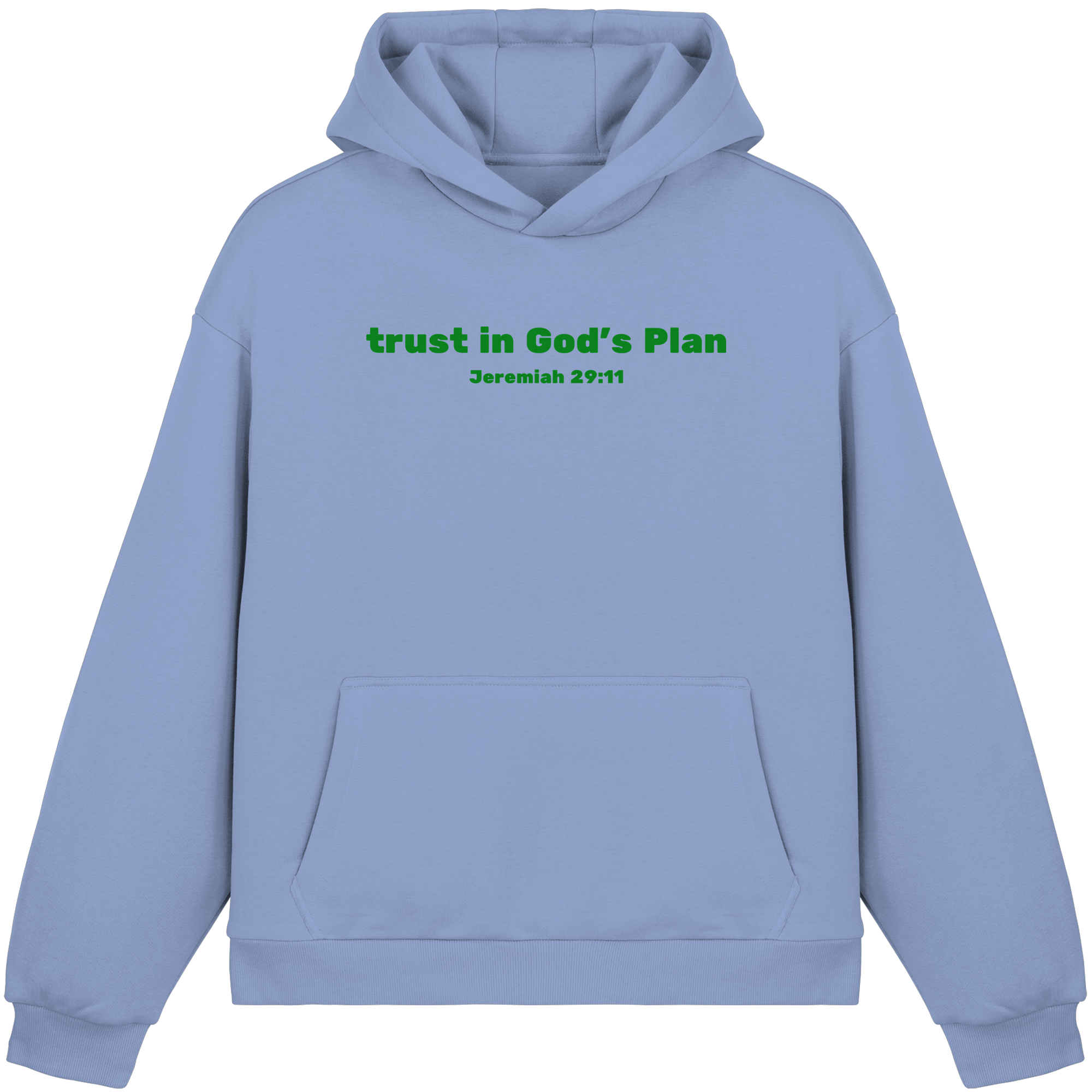 Trust in Gods Plan - Fluffy Boxcut Hoodie