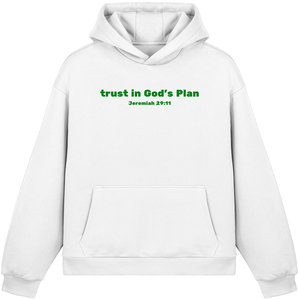 Trust in Gods Plan - Fluffy Boxcut Hoodie