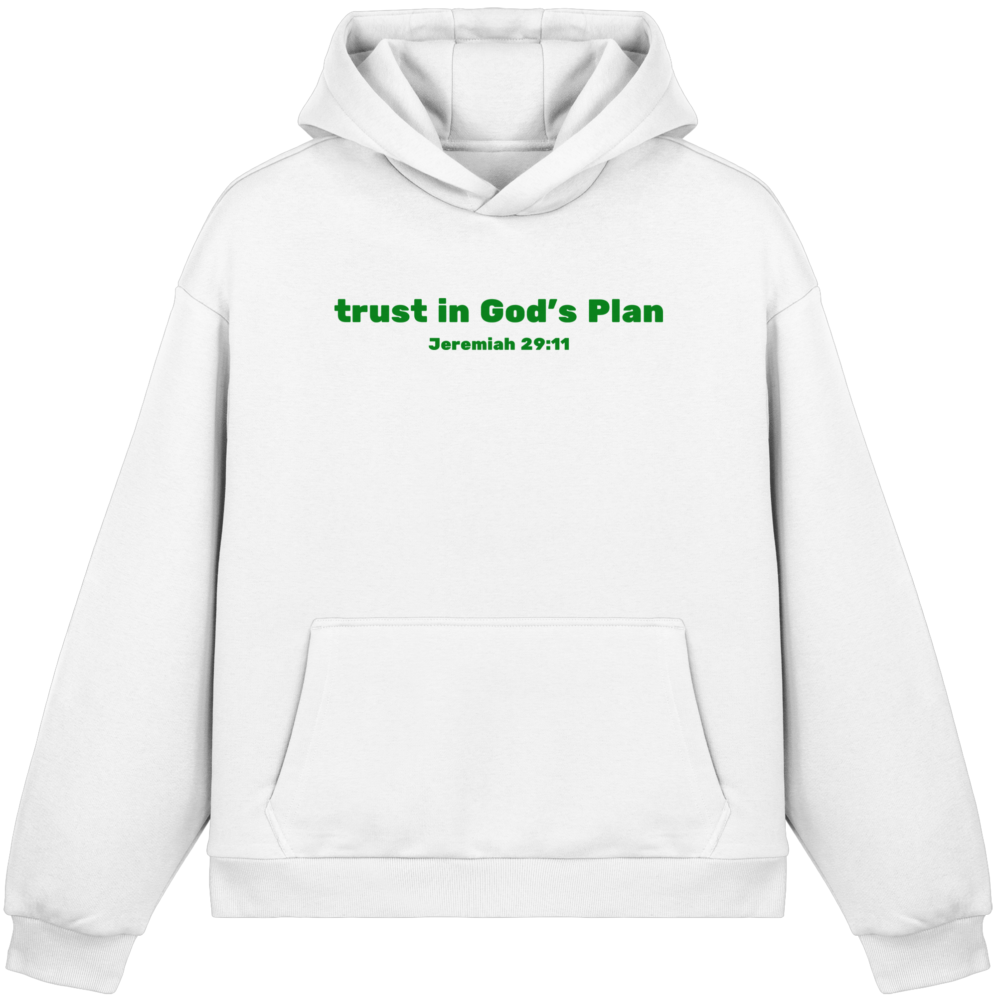 Trust in Gods Plan - Fluffy Boxcut Hoodie