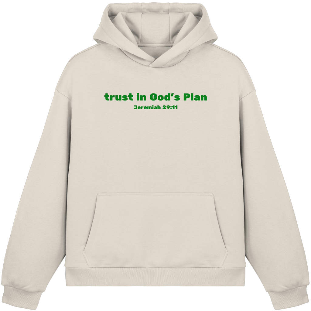 Trust in Gods Plan - Fluffy Boxcut Hoodie