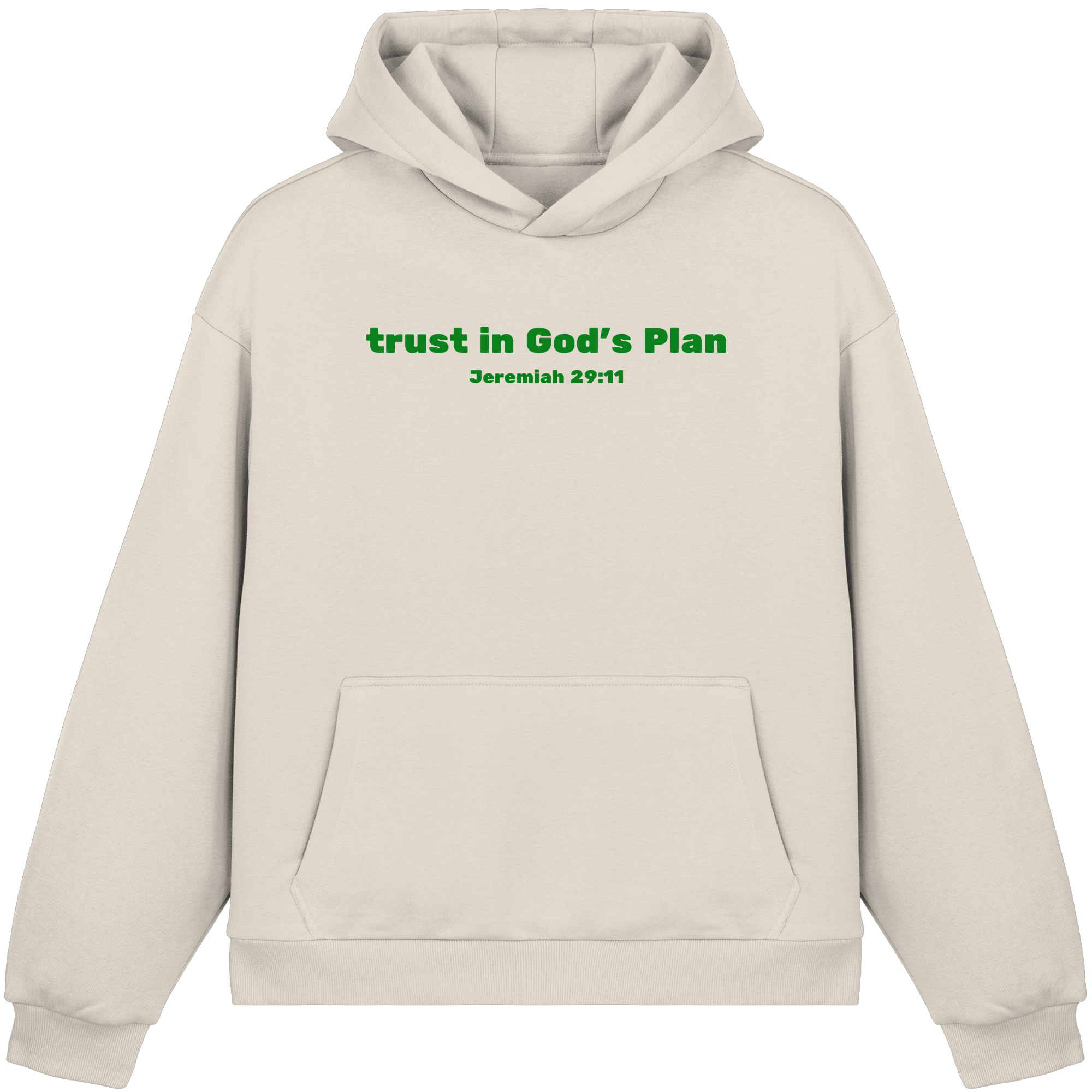 Trust in Gods Plan - Fluffy Boxcut Hoodie