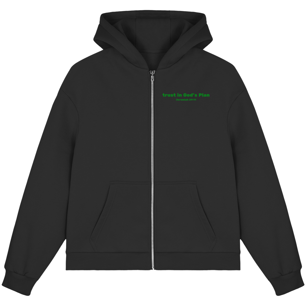 Trust in Gods Plan - Fluffy Boxcut Zipper