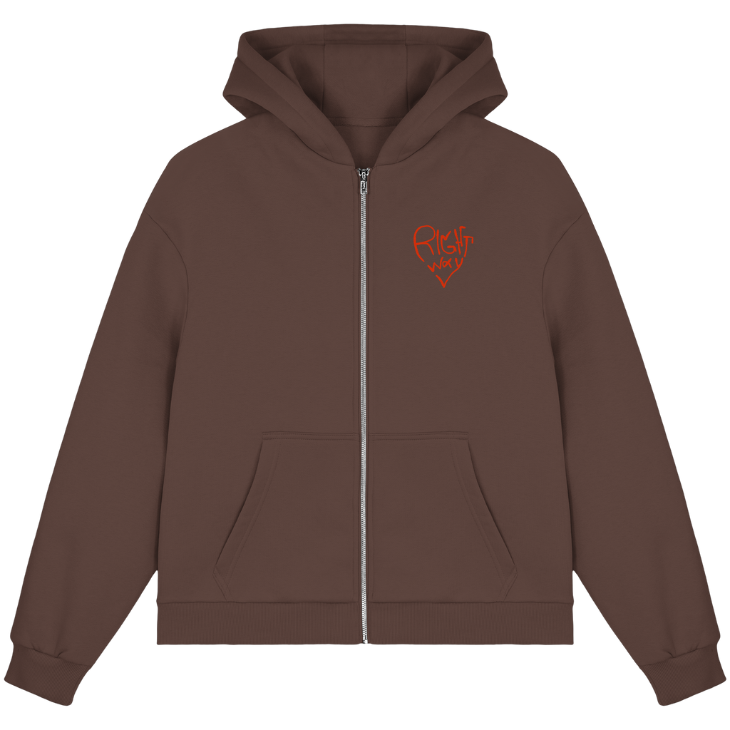 Love is Patient - Fluffy Boxcut Zipper