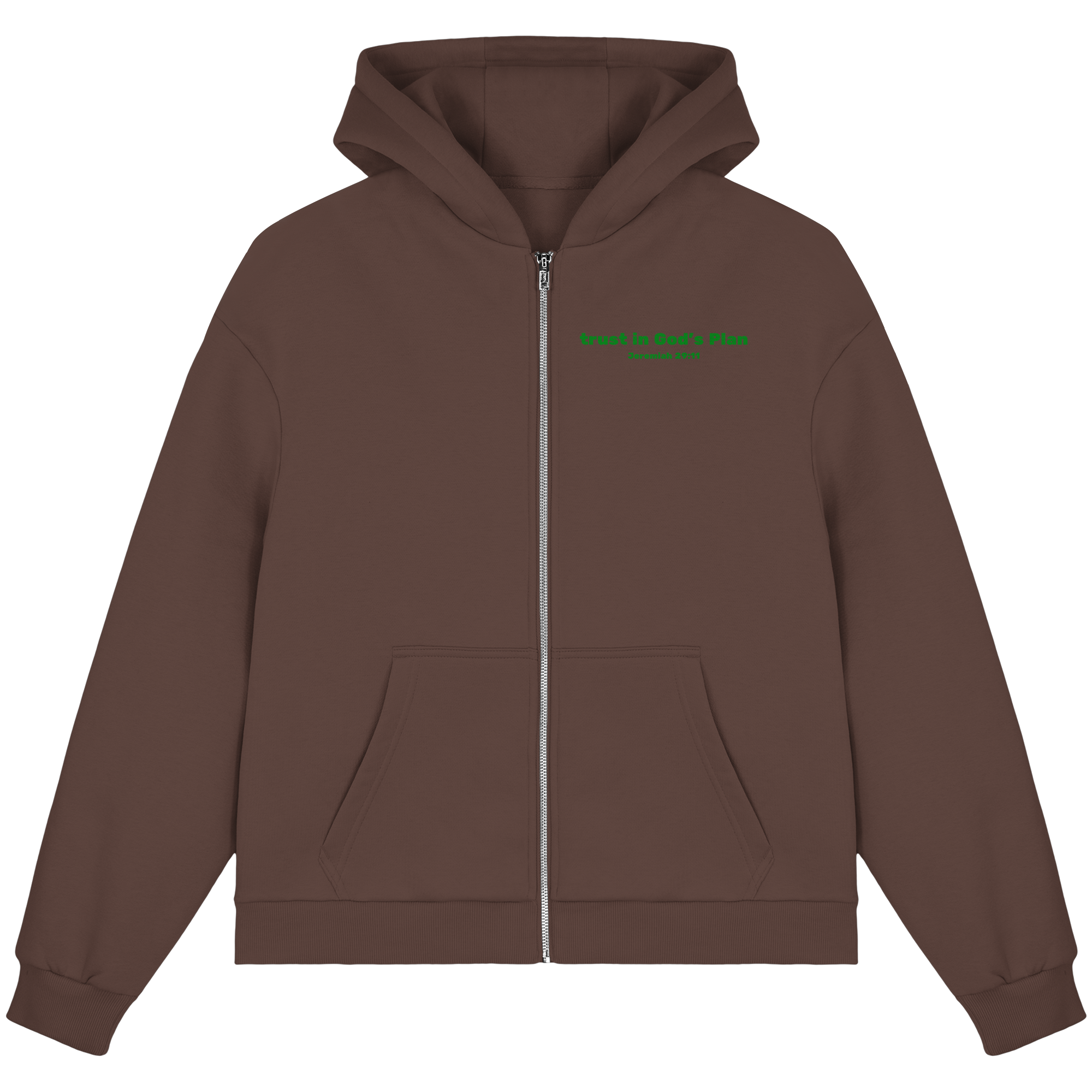 Trust in Gods Plan - Fluffy Boxcut Zipper