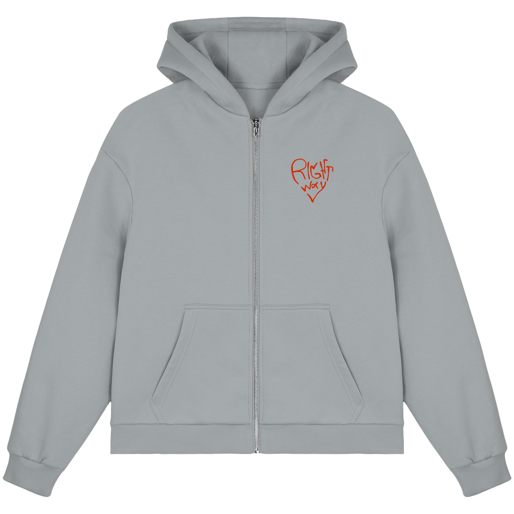 Love is Patient - Fluffy Boxcut Zipper