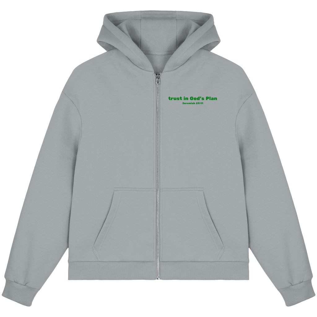 Trust in Gods Plan - Fluffy Boxcut Zipper