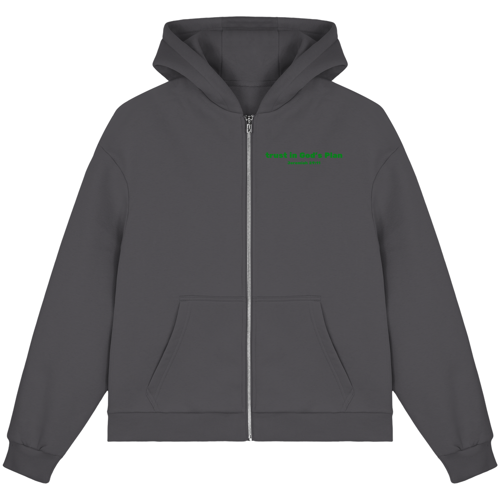 Trust in Gods Plan - Fluffy Boxcut Zipper