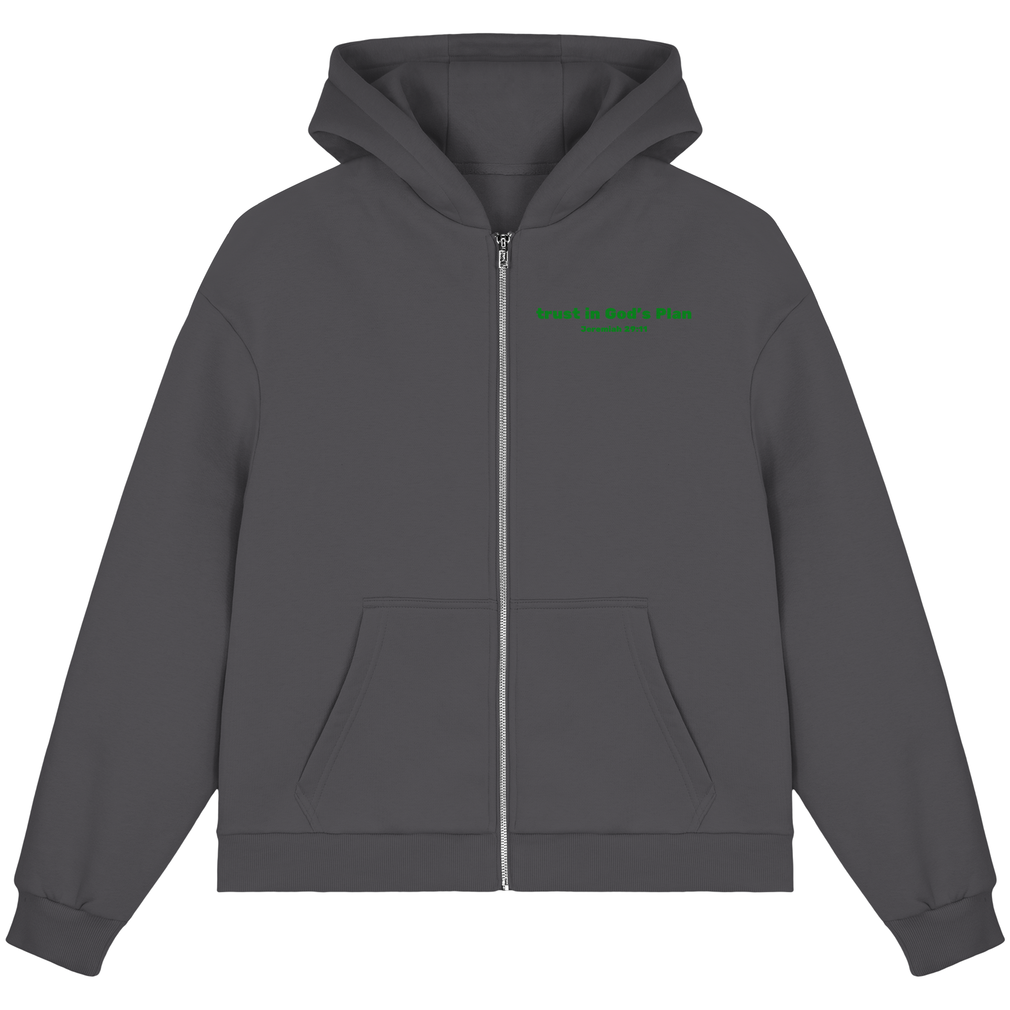 Trust in Gods Plan - Fluffy Boxcut Zipper