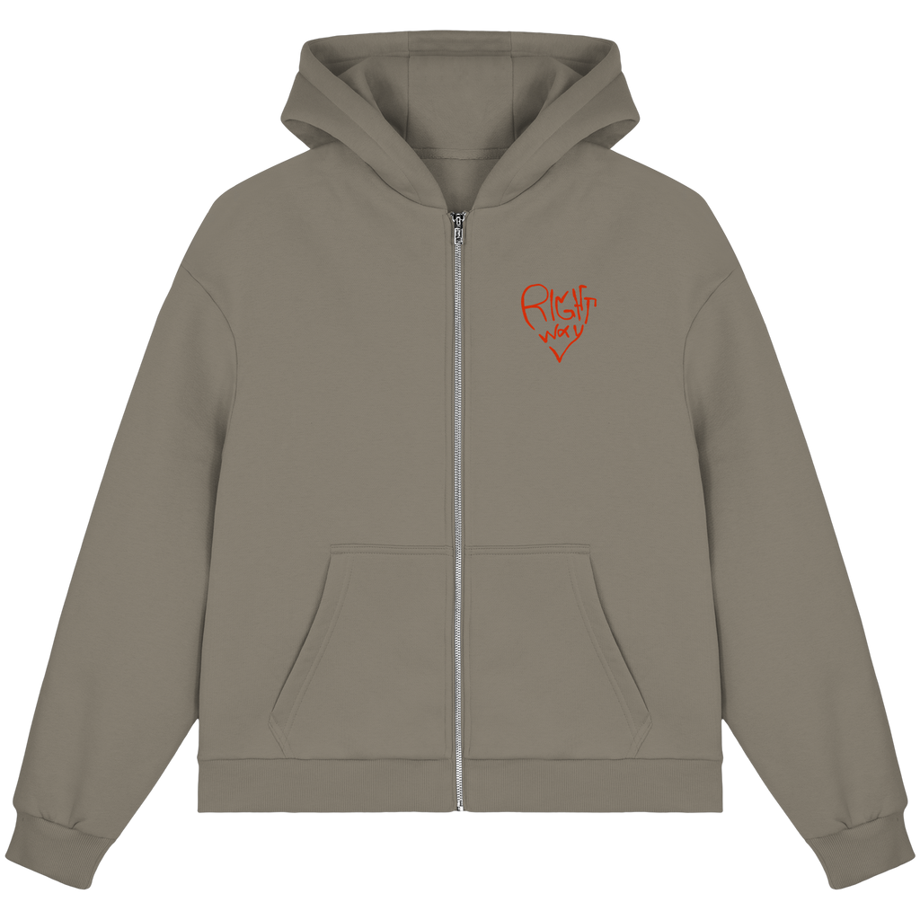 Love is Patient - Fluffy Boxcut Zipper