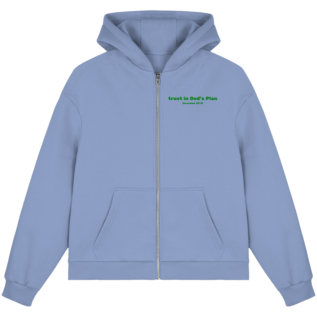 Trust in Gods Plan - Fluffy Boxcut Zipper