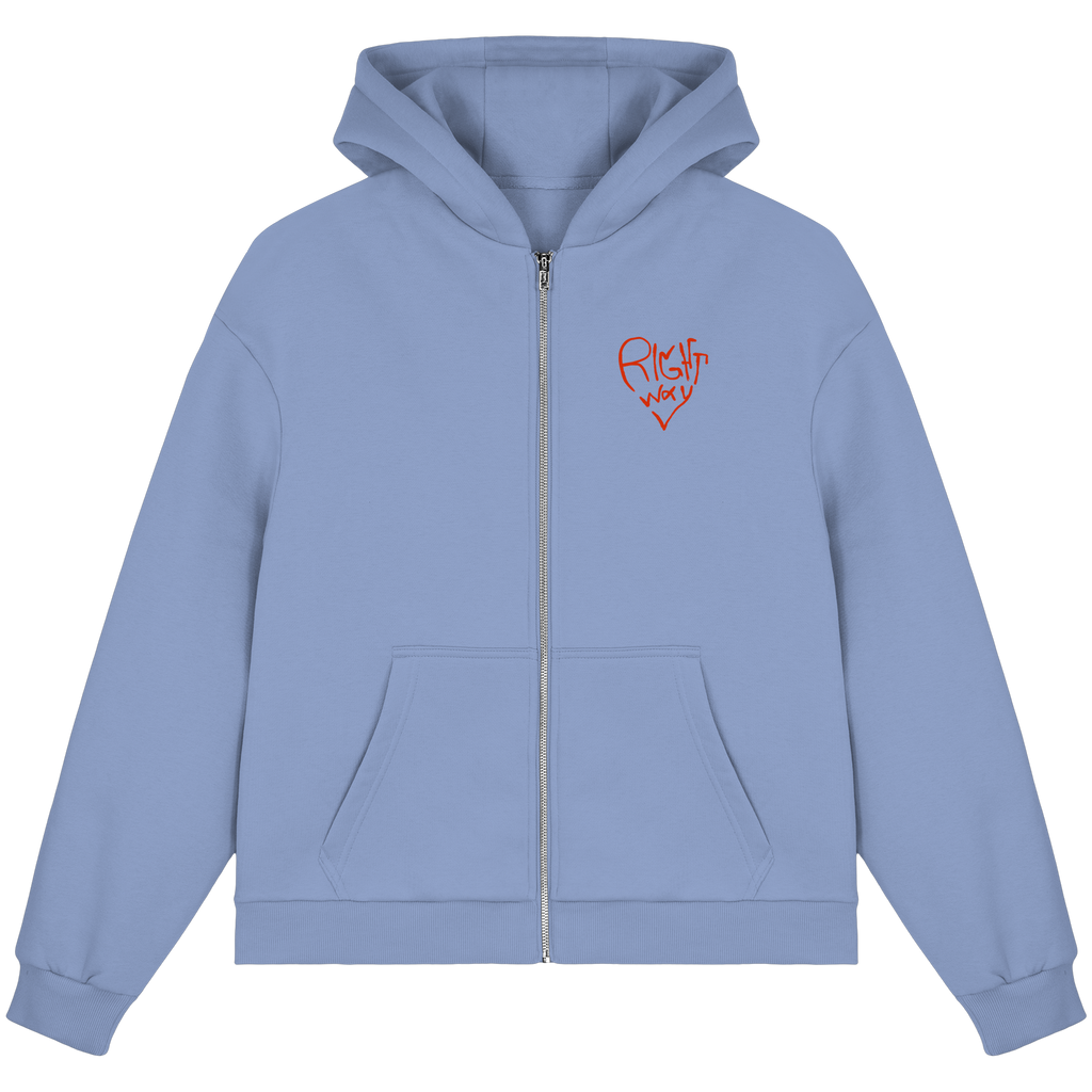 Love is Patient - Fluffy Boxcut Zipper