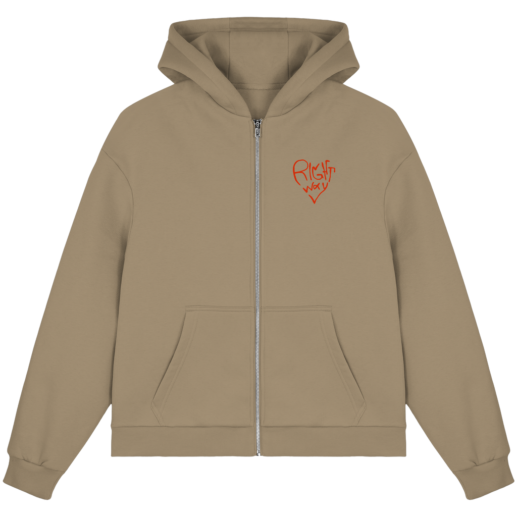 Love is Patient - Fluffy Boxcut Zipper