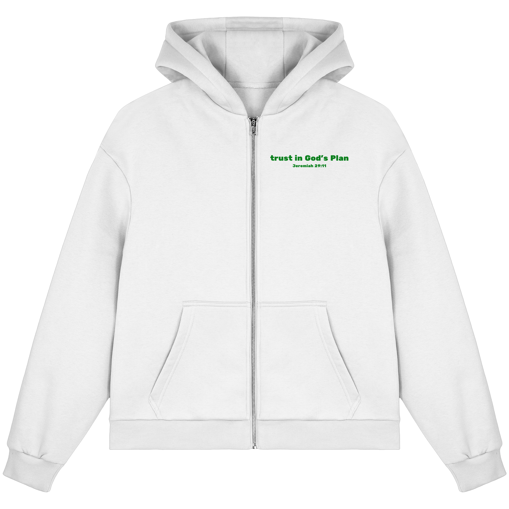 Trust in Gods Plan - Fluffy Boxcut Zipper
