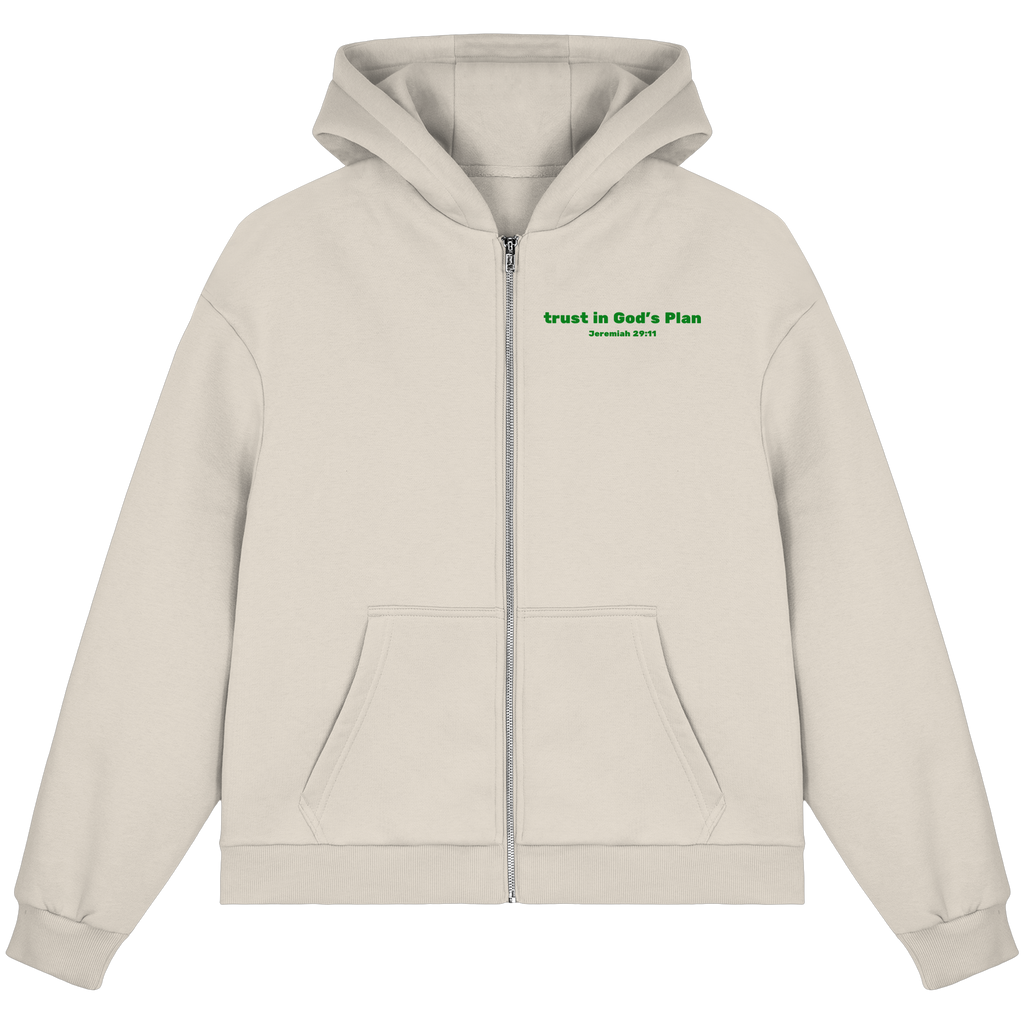 Trust in Gods Plan - Fluffy Boxcut Zipper