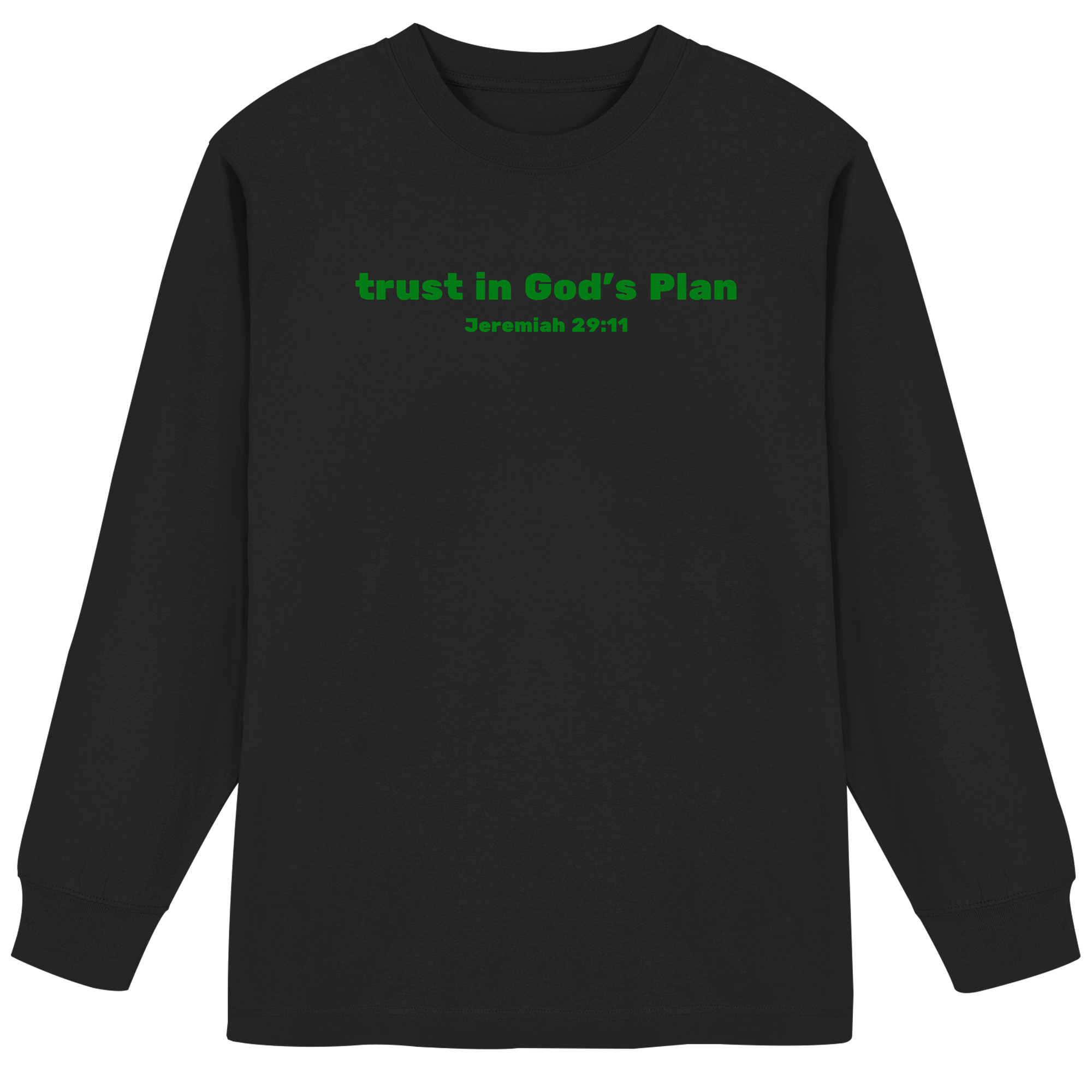 Trust in Gods Plan - Organic Heavy Oversized Longsleeve T-Shirt