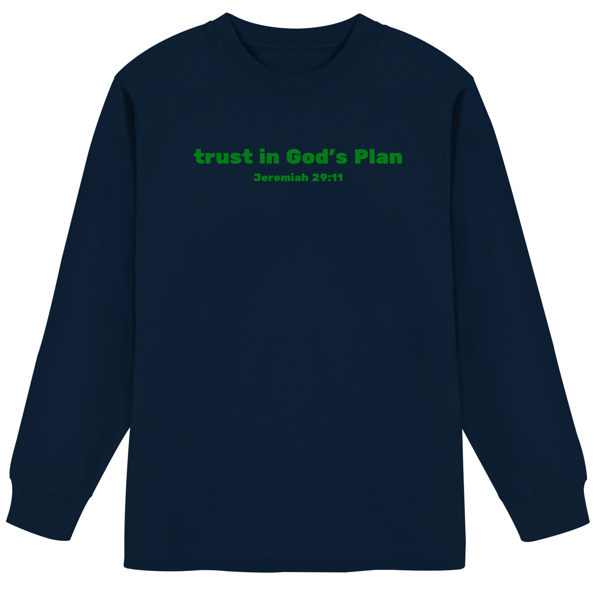 Trust in Gods Plan - Organic Heavy Oversized Longsleeve T-Shirt
