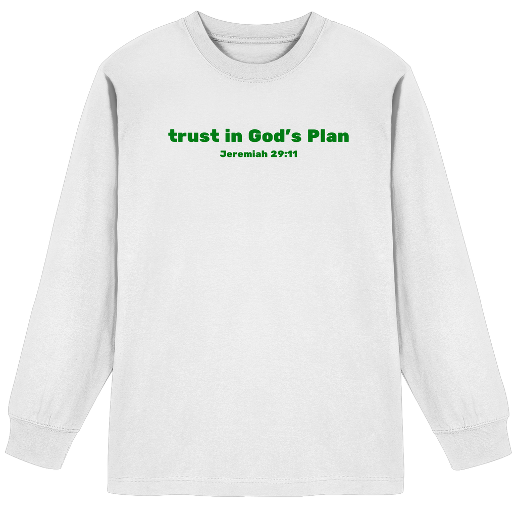 Trust in Gods Plan - Organic Heavy Oversized Longsleeve T-Shirt