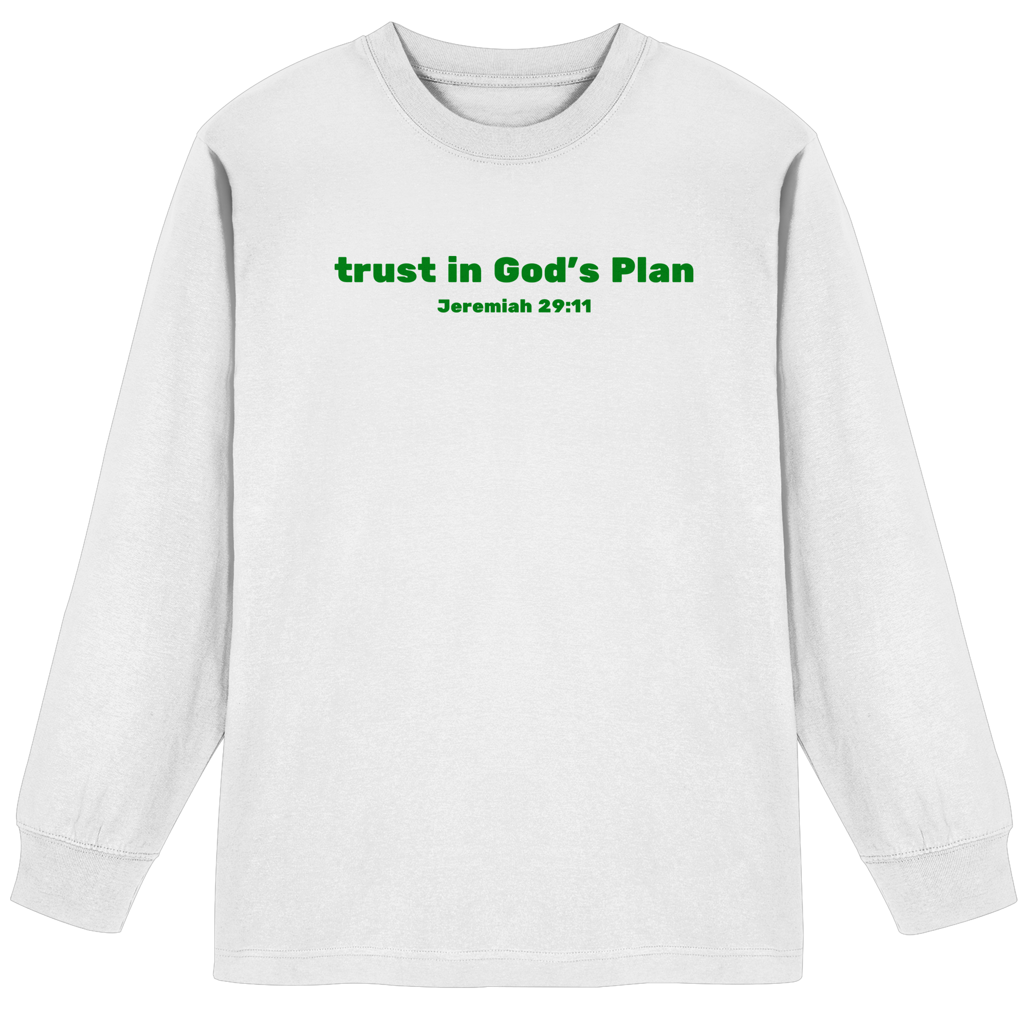 Trust in Gods Plan - Organic Heavy Oversized Longsleeve T-Shirt